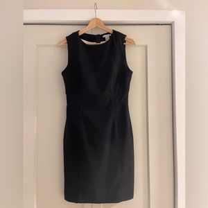 H&M structured little black dress with ribbing, size 8